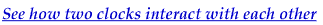 Clocks interact